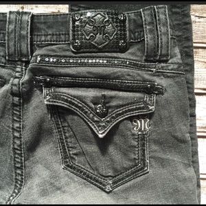 Miss me - black acid wash jeans